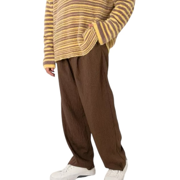 ZARA Striped V-Neck Sweater women’s Size Large yellow and purple super soft - Picture 5 of 12